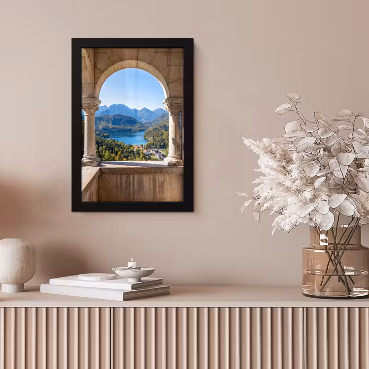 Poster met lijst - Boog - Uitzicht - Landschap — 5
