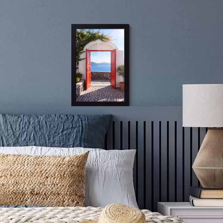 Poster met lijst - Deur - Zee - Natuur — 3