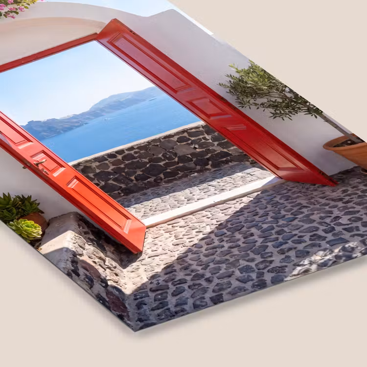 Poster met lijst - Deur - Zee - Natuur — 7