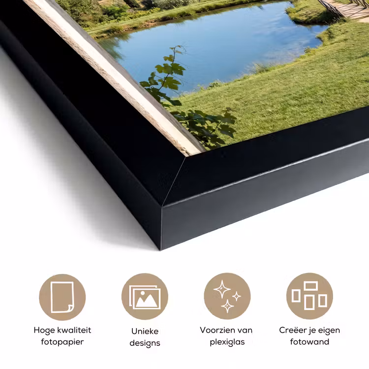 Poster met lijst - Dorp - Landschap - Natuur — 6