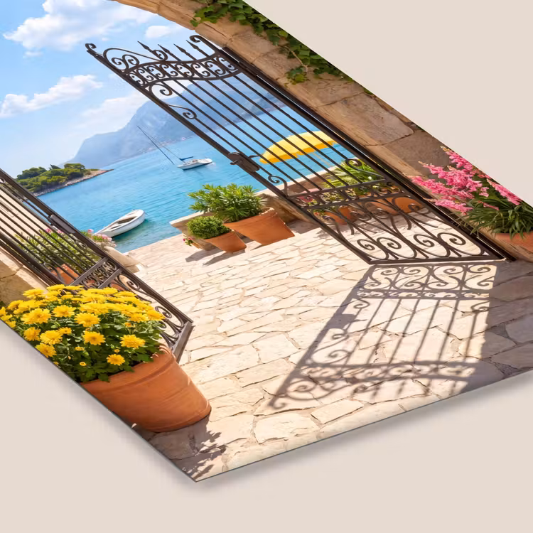 Poster met lijst - Poort - Zee - Uitzicht — 7
