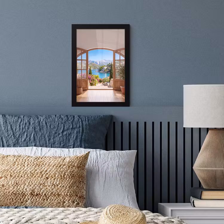 Poster met lijst - Uitzicht - Baai - Natuur — 3