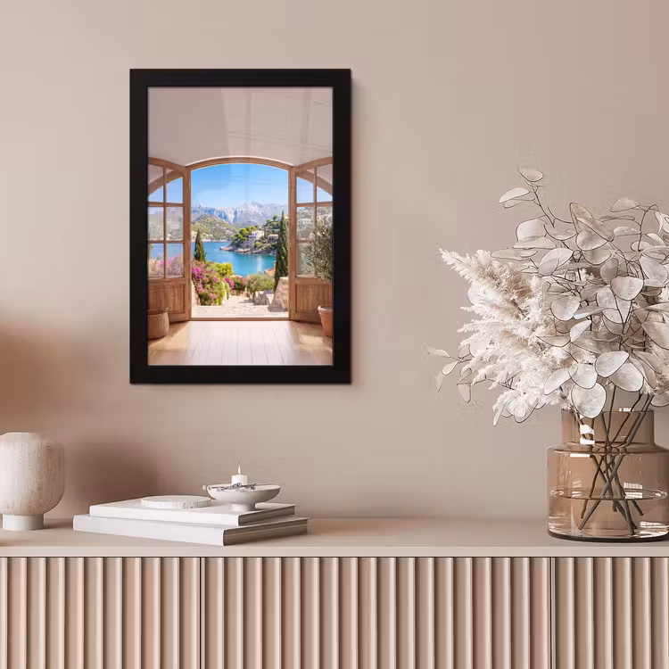 Poster met lijst - Uitzicht - Baai - Natuur — 5