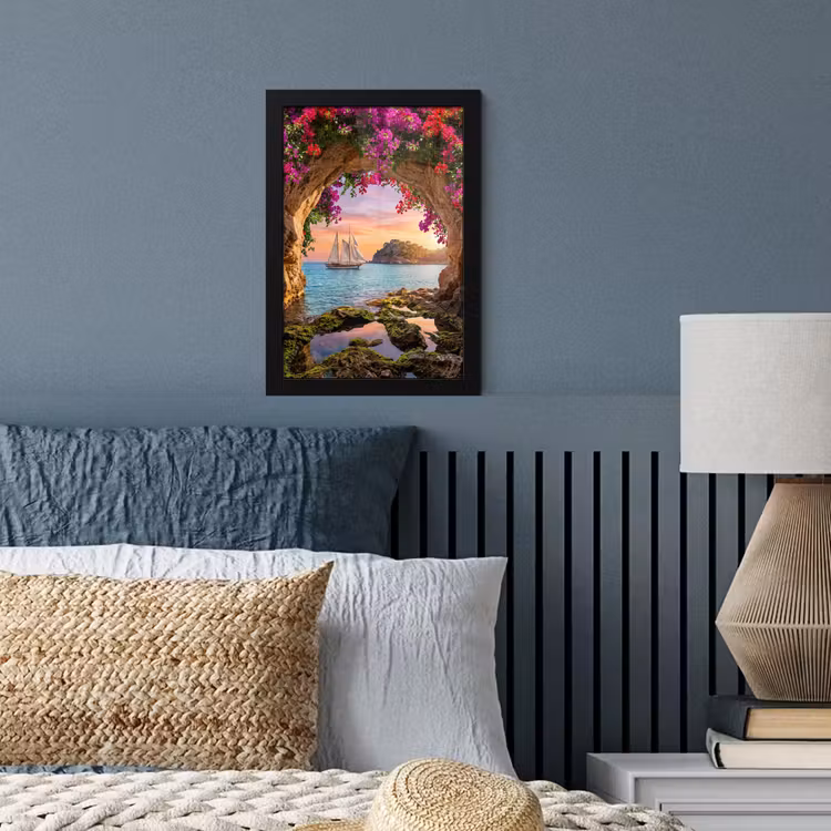 Poster met lijst - Zeilboot - Kust - Natuur — 3