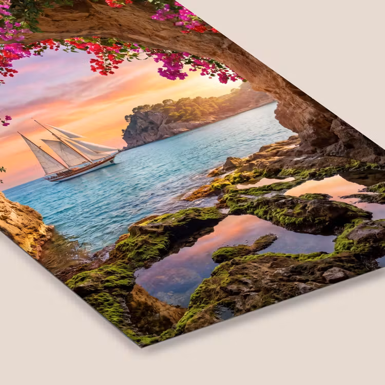 Poster met lijst - Zeilboot - Kust - Natuur — 7