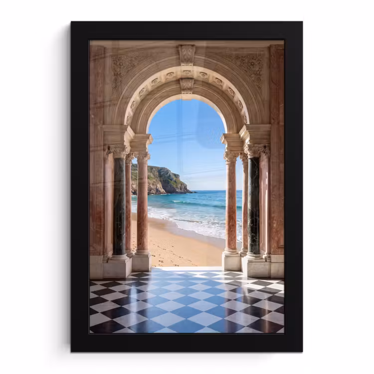 Poster met lijst - Boog - Strand - Zee — 1