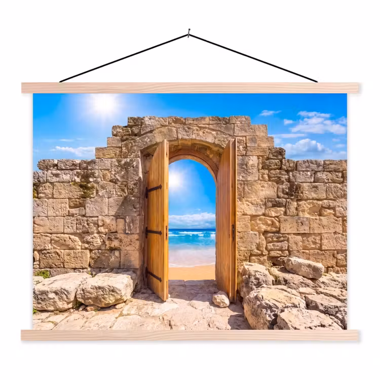 Schoolplaat - Deur - Strand - Zee — 1