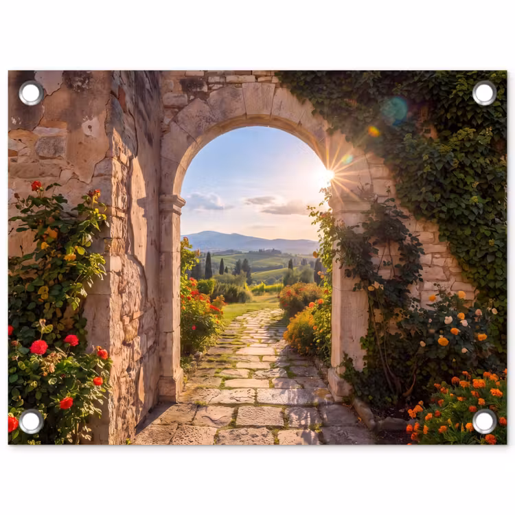 Tuinposter - Pad - Tuin - Zonnig — 1