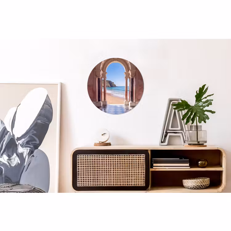 Wandcirkel - Aluminium - Boog - Strand - Zee — 3