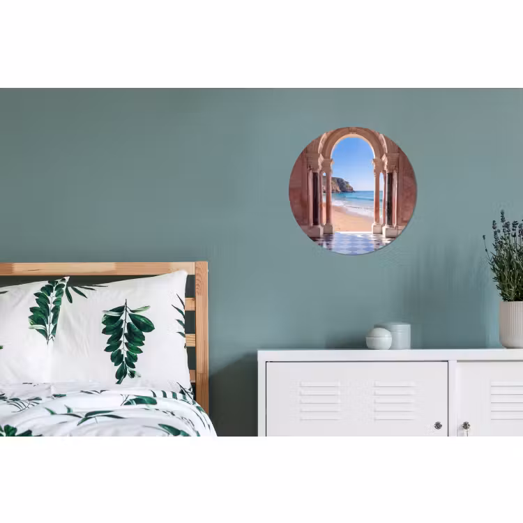 Wandcirkel - Aluminium - Boog - Strand - Zee — 4