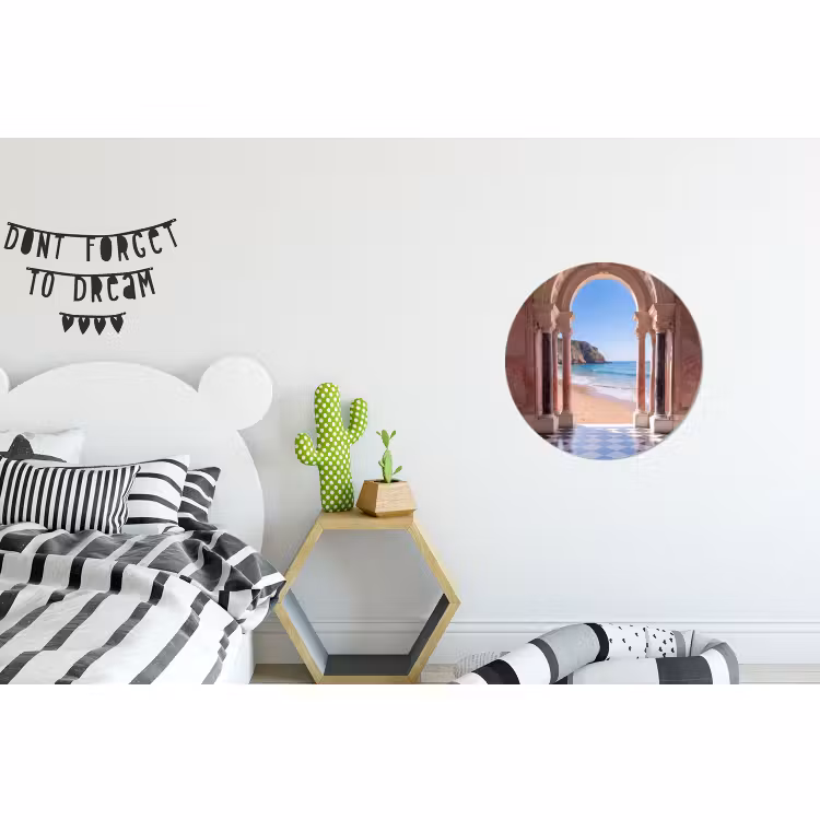 Wandcirkel - Aluminium - Boog - Strand - Zee — 5