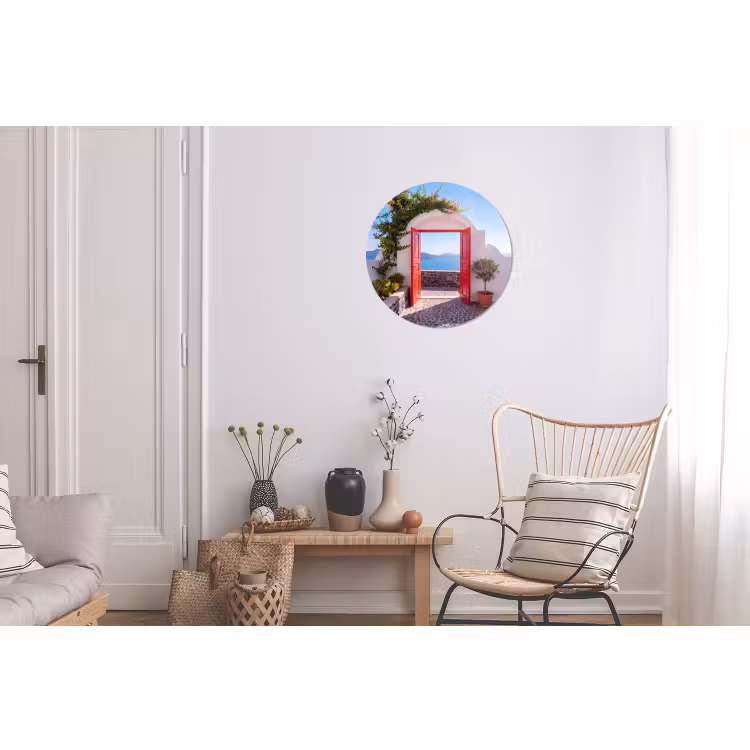 Wandcirkel - Aluminium - Deur - Zee - Natuur — 2