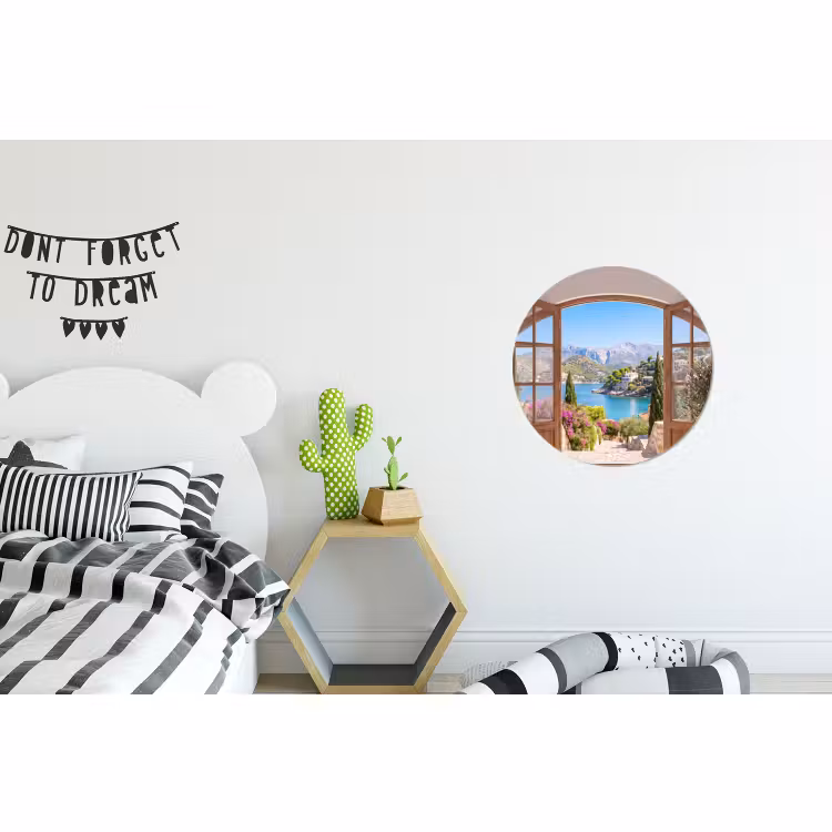 Wandcirkel - Aluminium - Uitzicht - Baai - Natuur — 5