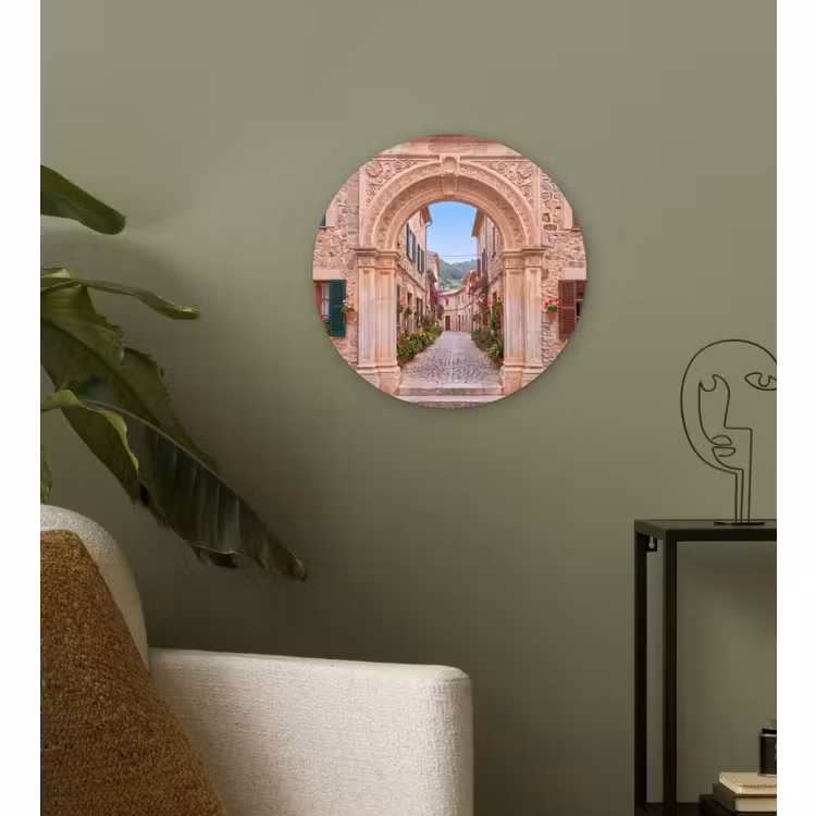 Wandcirkel - Glas - Boog - Straat - Dorp — 3
