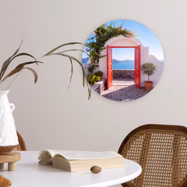 Wandcirkel - Glas - Deur - Zee - Natuur — 4