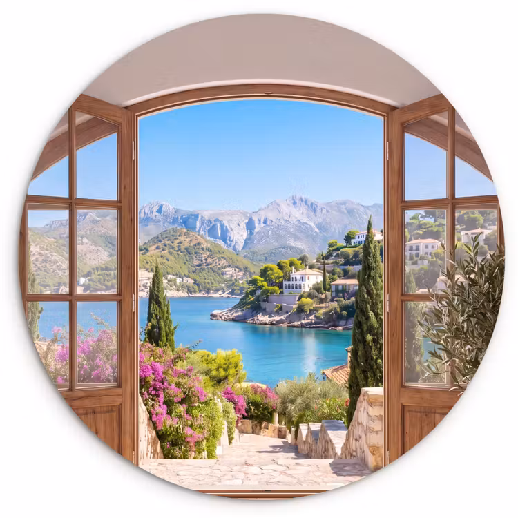 Wandcirkel - Glas - Uitzicht - Baai - Natuur — 1
