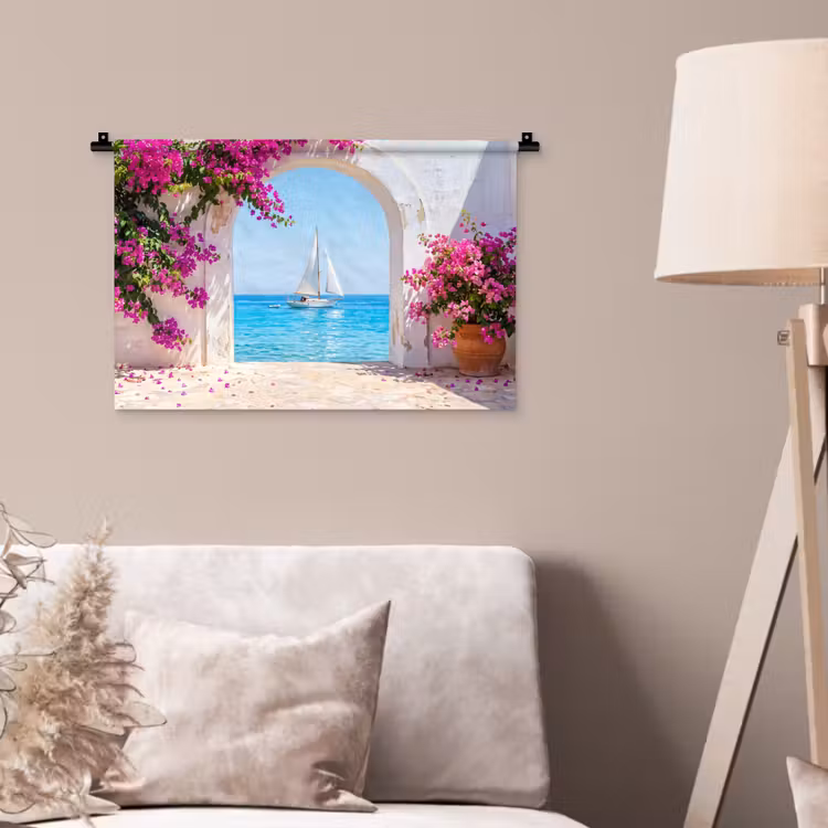 Wandkleed - Bloemen - Zee - Zomer — 2