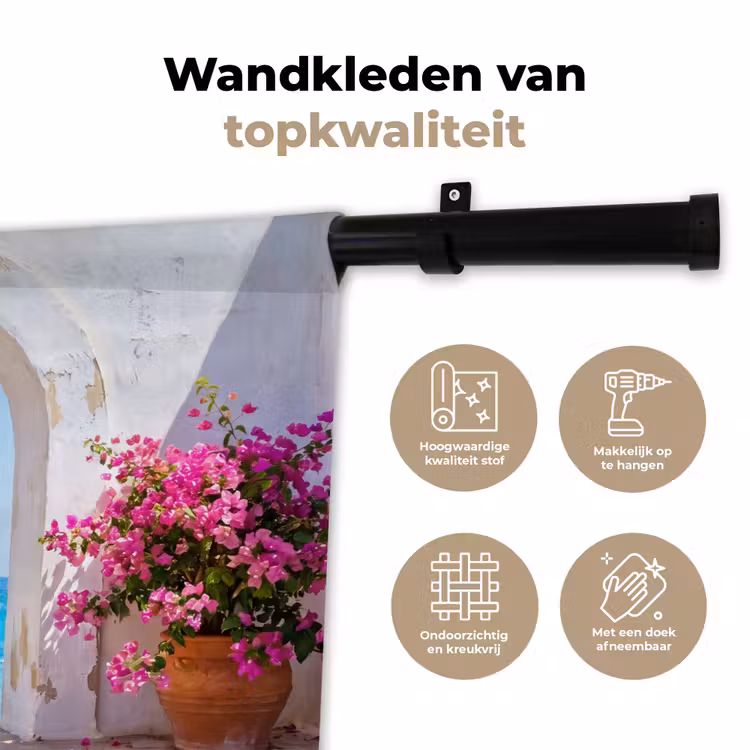 Wandkleed - Bloemen - Zee - Zomer — 3