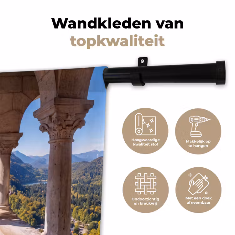 Wandkleed - Boog - Uitzicht - Landschap — 3