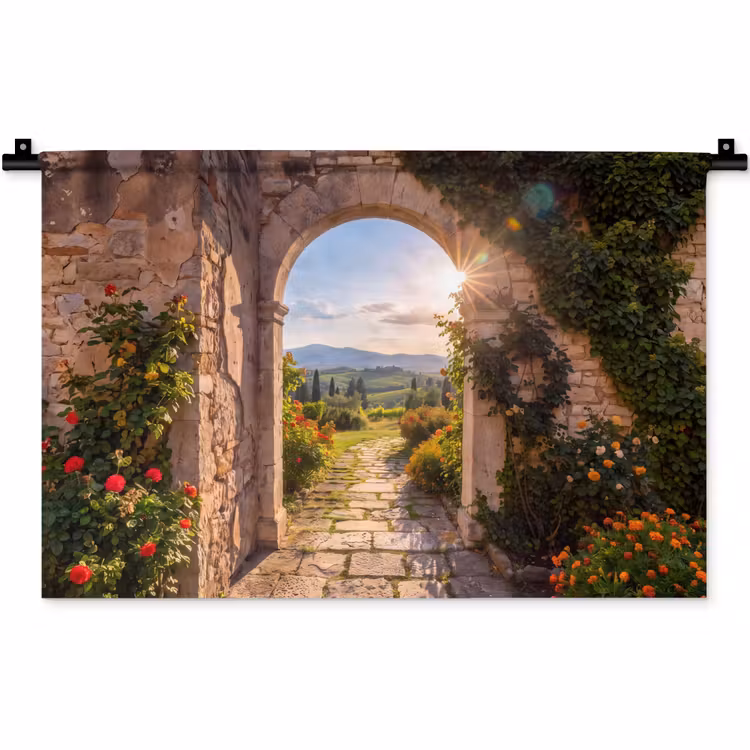 Wandkleed - Pad - Tuin - Zonnig — 1