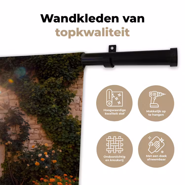 Wandkleed - Pad - Tuin - Zonnig — 3