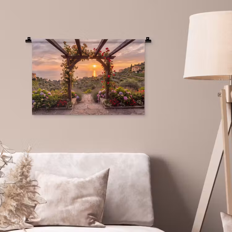 Wandkleed - Pergola - Zee - Zonsondergang — 2