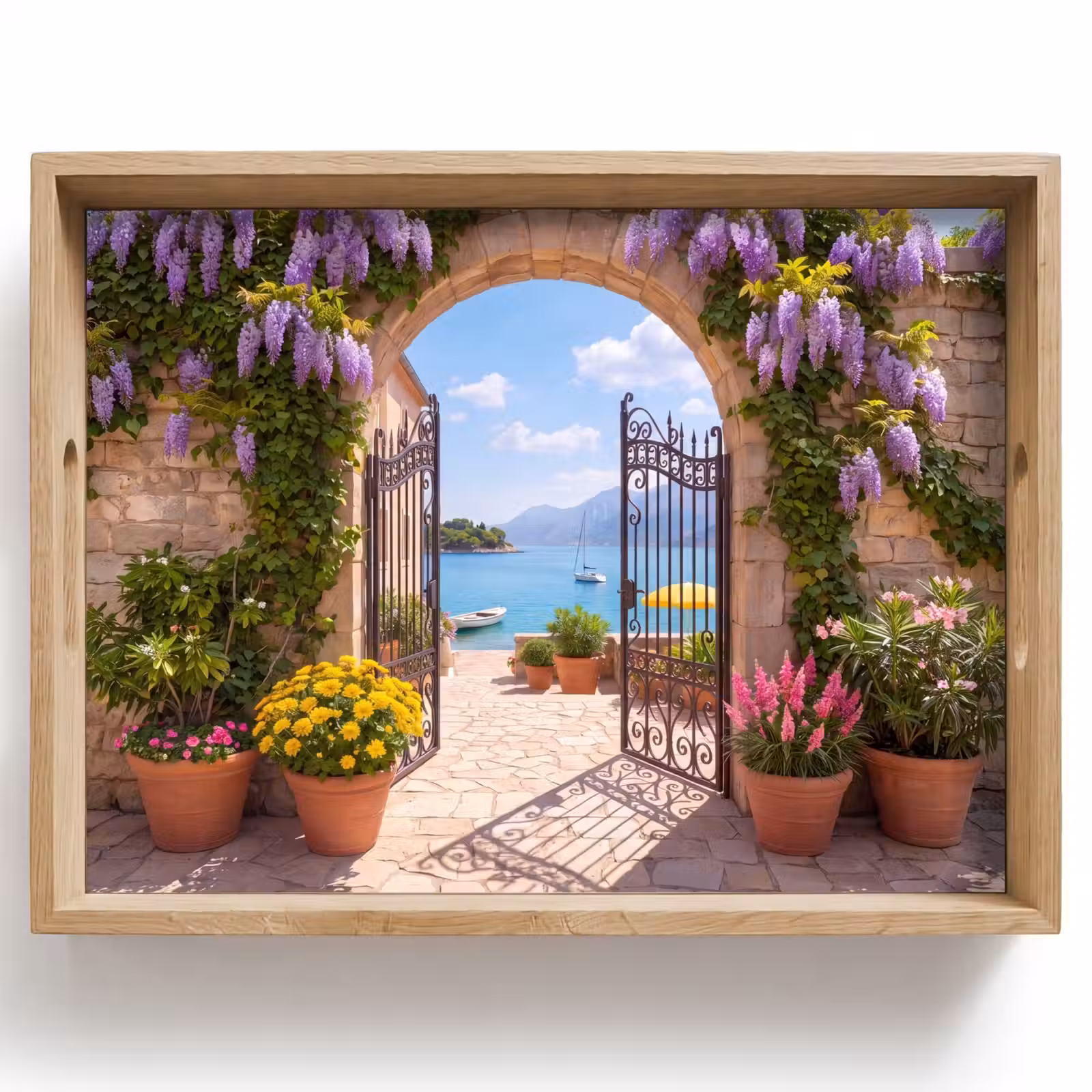 Dienblad - Poort - Zee - Uitzicht — 1