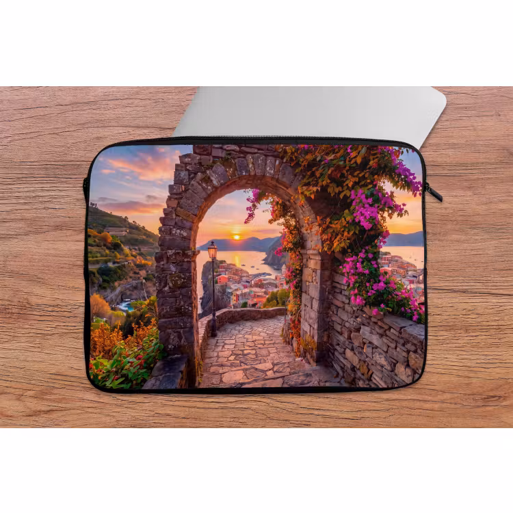 Laptophoes - Boog - Kust - Zonsondergang — 2