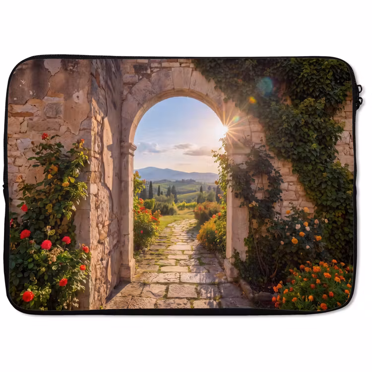 Laptophoes - Pad - Tuin - Zonnig — 1