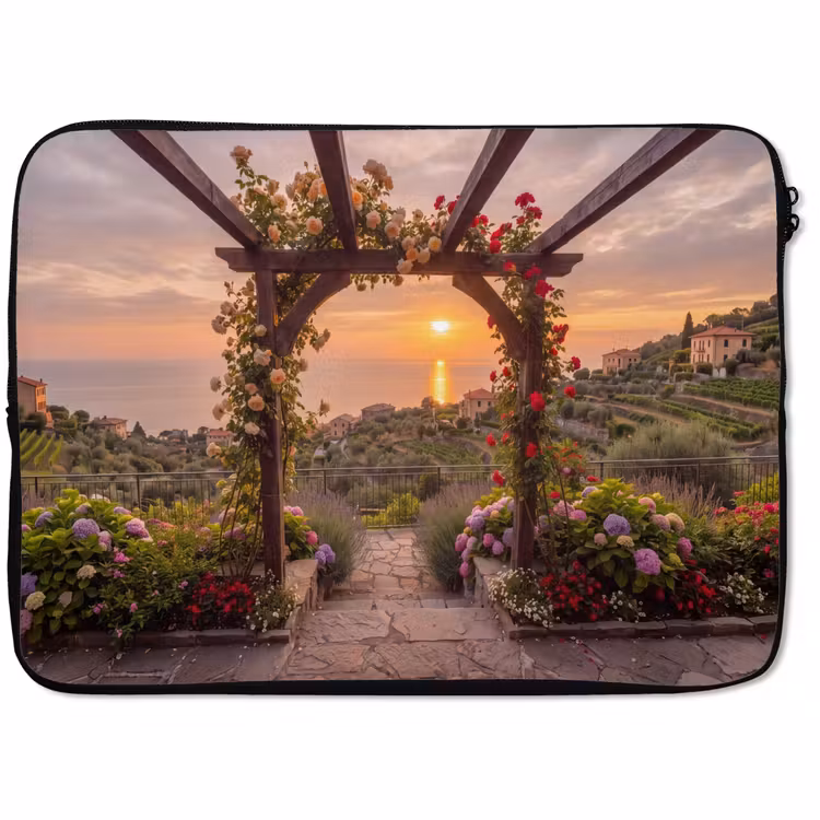Laptophoes - Pergola - Zee - Zonsondergang — 1