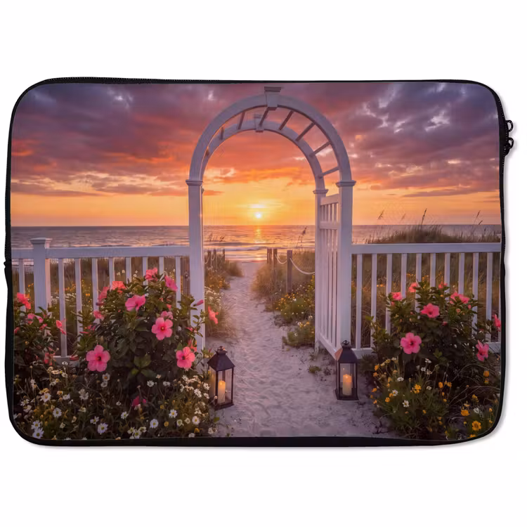 Laptophoes - Zee - Pad - Bloemen — 1