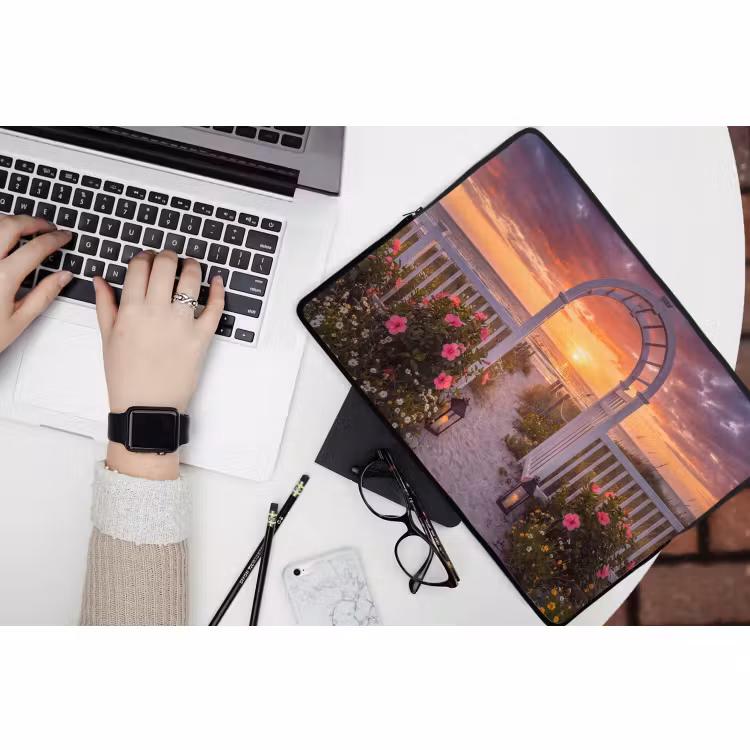 Laptophoes - Zee - Pad - Bloemen — 3