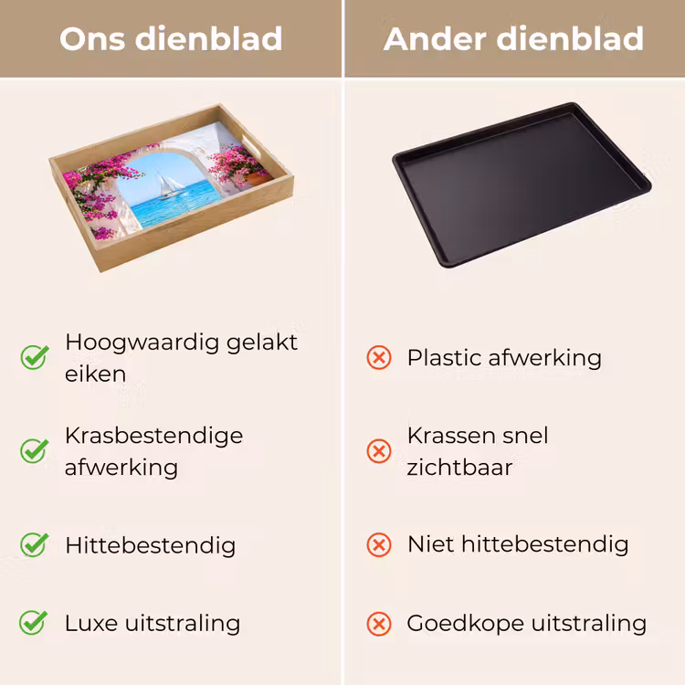 Dienblad - Bloemen - Zee - Zomer — 3