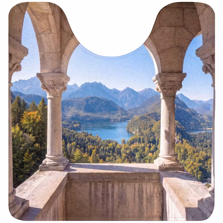 Wc Mat - Boog - Uitzicht - Landschap — 1