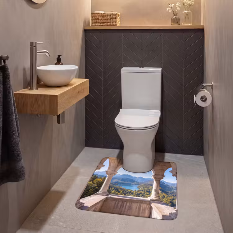 Wc Mat - Boog - Uitzicht - Landschap — 2
