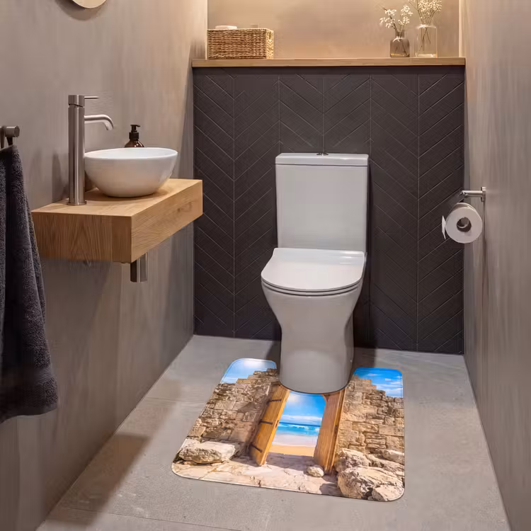 Wc Mat - Deur - Strand - Zee — 2