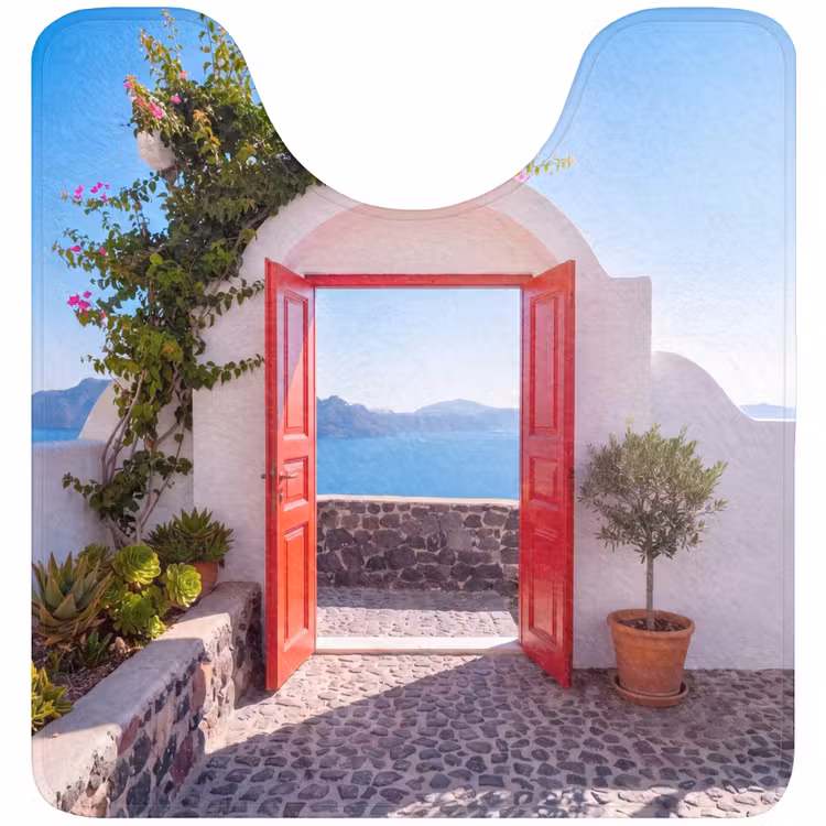 Wc Mat - Deur - Zee - Natuur — 1