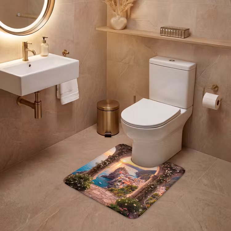 Wc Mat - Dorp - Zee - Zonsondergang — 3