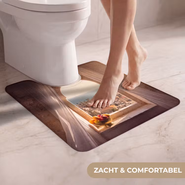 Wc Mat - Raam - Stad - Zee — 5