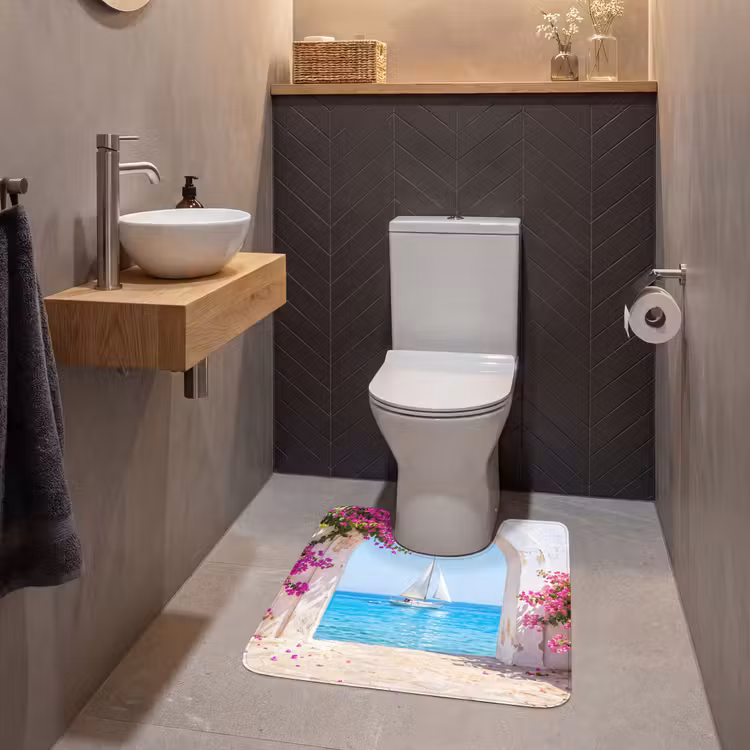 Wc Mat - Bloemen - Zee - Zomer — 2