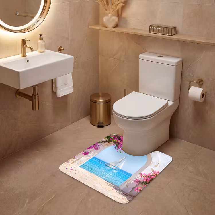 Wc Mat - Bloemen - Zee - Zomer — 3