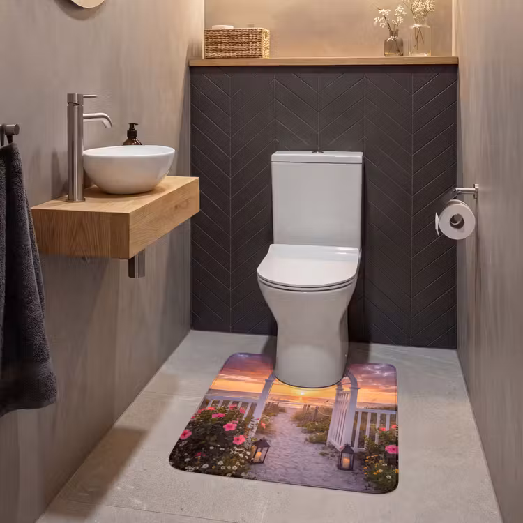 Wc Mat - Zee - Pad - Bloemen — 2