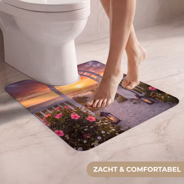 Wc Mat - Zee - Pad - Bloemen — 5