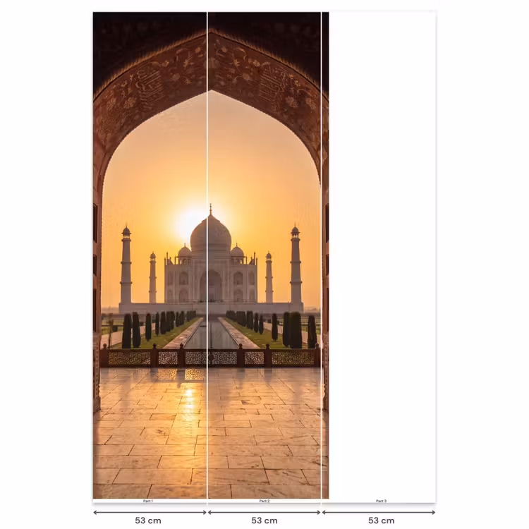 Behang - Monument - Zonsondergang - Goud — 6