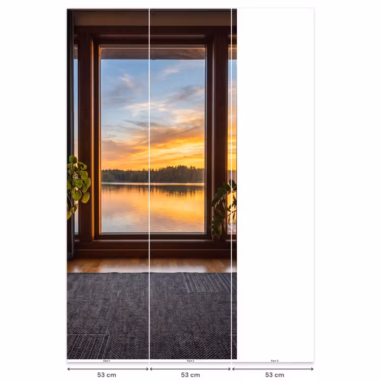 Behang - Raam - Meer - Natuur — 6