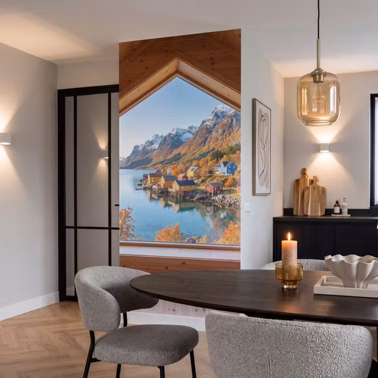 Behang - Uitzicht - Fjord - Herfst — 5