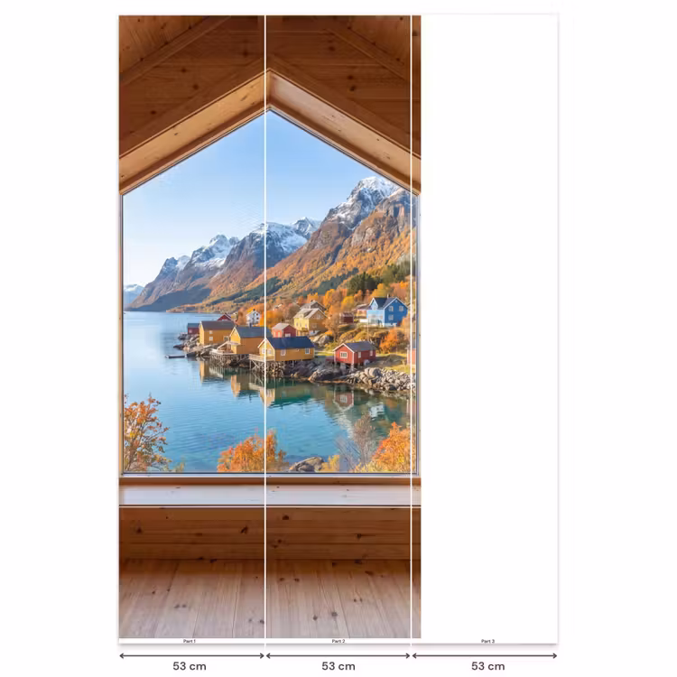 Behang - Uitzicht - Fjord - Herfst — 6
