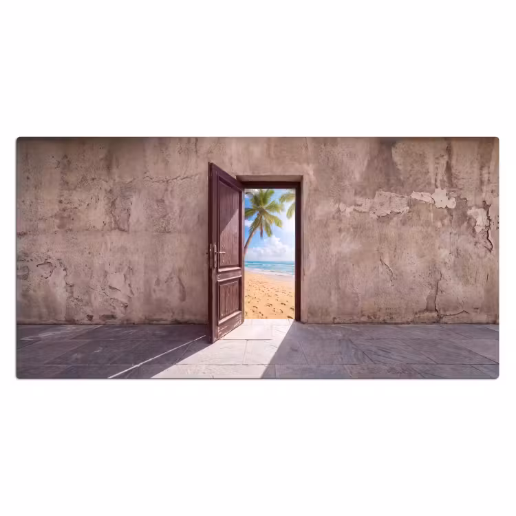 Bureau onderlegger - Deur - Zee - Zomer — 2