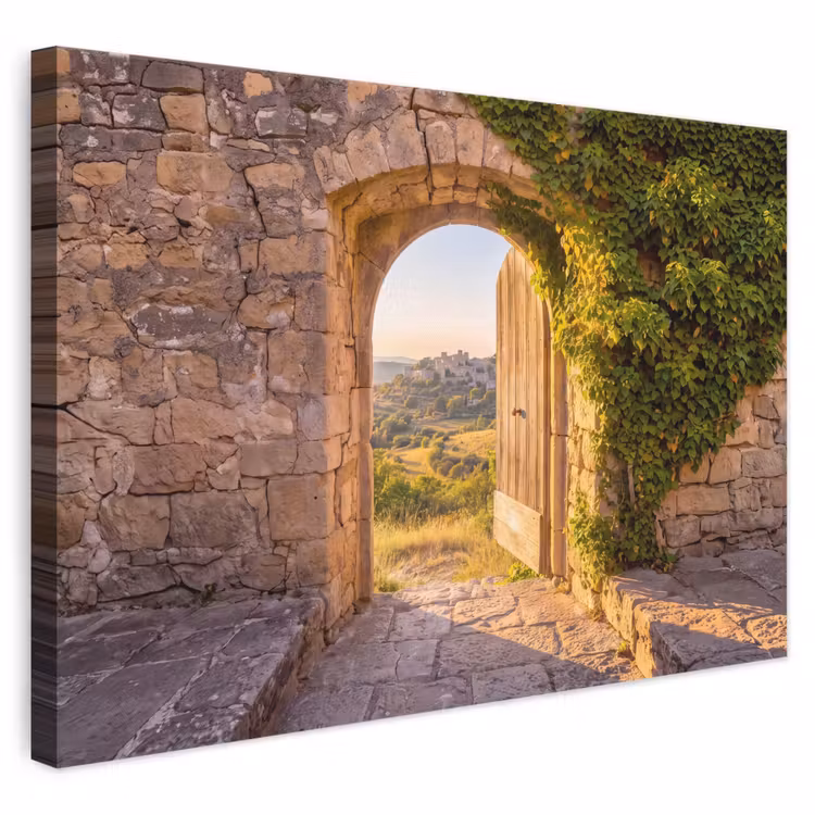 Canvas schilderij - Architectuur - Landschap - Zonlicht — 1