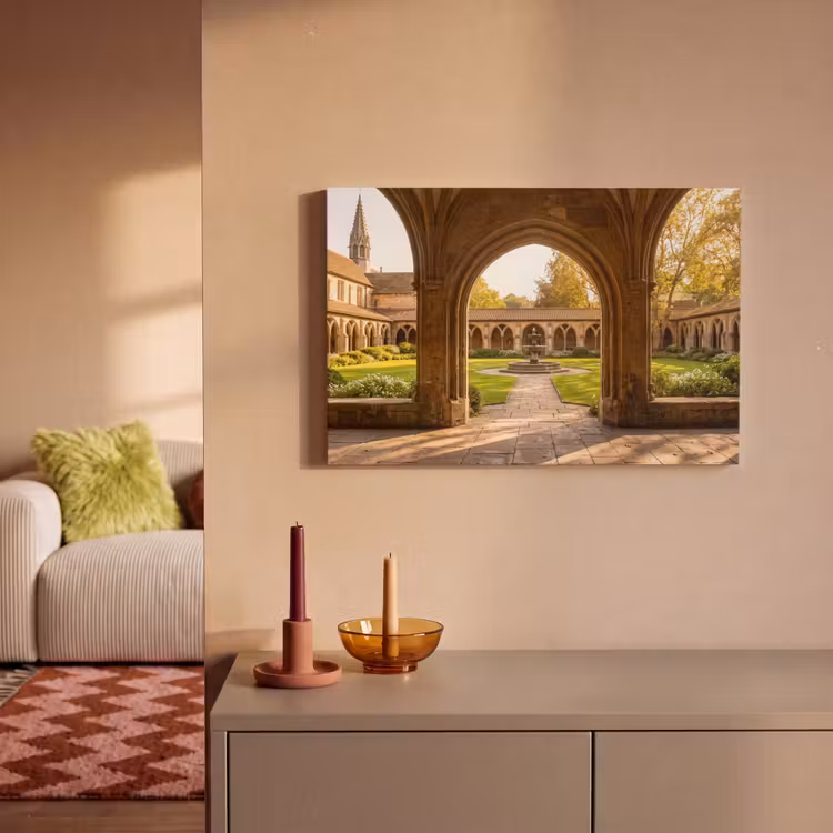 Canvas schilderij - Architectuur - Tuin - Fontein — 2